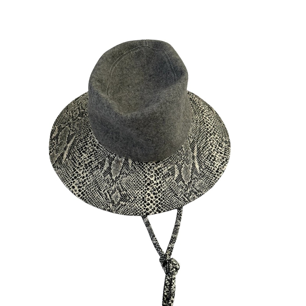 Vintage Mr John Fedora Black Gray  Small Hat VTG